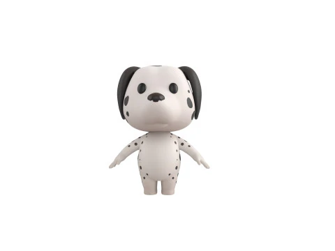 Character209 Dalmatian Dog 3D Model