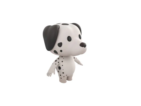 Character209 Dalmatian Dog 3D Model