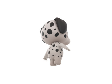 Character209 Dalmatian Dog 3D Model