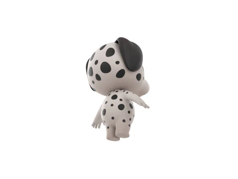 Character209 Dalmatian Dog 3D Model