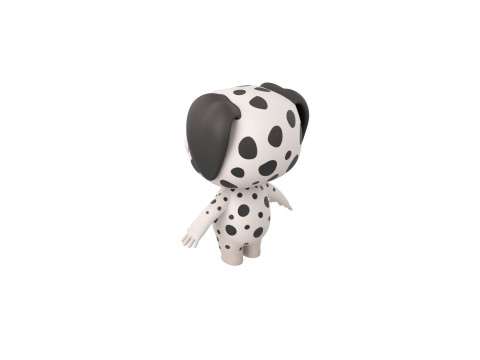 Character209 Dalmatian Dog 3D Model