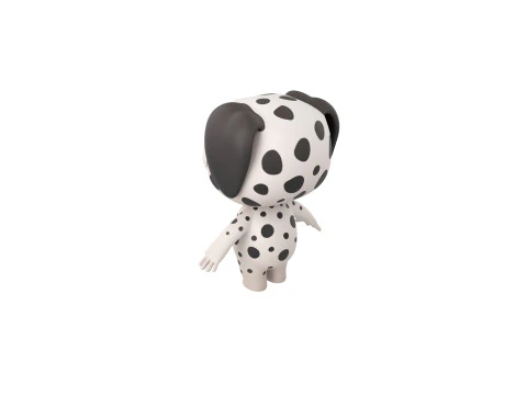 Character209 Dalmatian Dog 3D Model