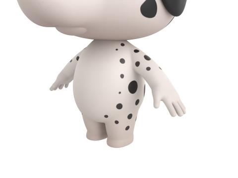 Character209 Dalmatian Dog 3D Model