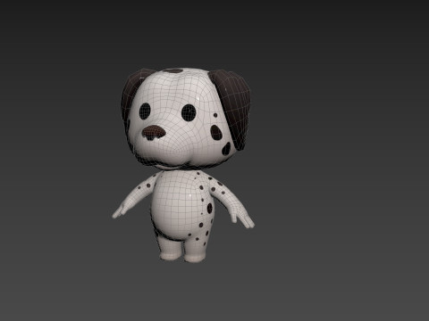 Character209 Dalmatian Dog 3D Model