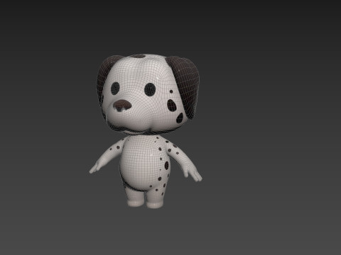 Character209 Dalmatian Dog 3D Model