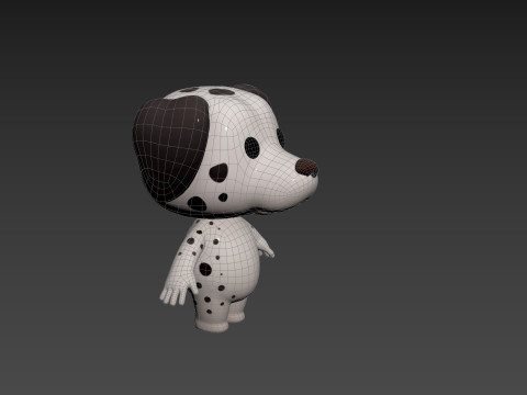 Character209 Dalmatian Dog 3D Model