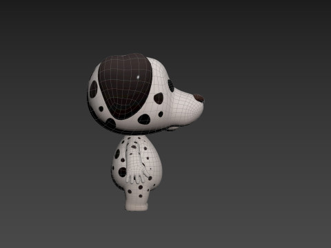 Character209 Dalmatian Dog 3D Model