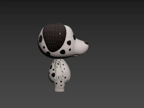 Character209 Dalmatian Dog 3D Model