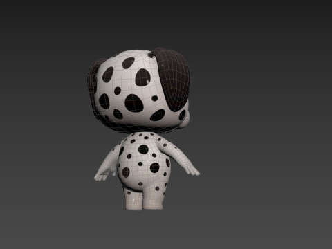 Character209 Dalmatian Dog 3D Model