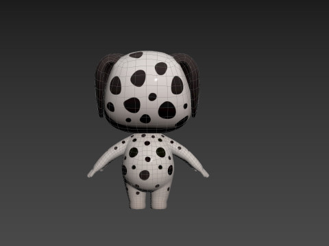 Character209 Dalmatian Dog 3D Model