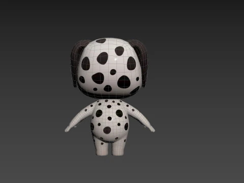 Character209 Dalmatian Dog 3D Model