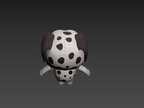 Character209 Dalmatian Dog 3D Model