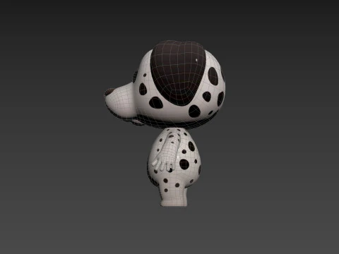 Character209 Dalmatian Dog 3D Model