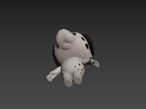 Character209 Dalmatian Dog 3D Model