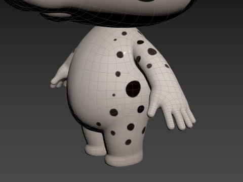 Character209 Dalmatian Dog 3D Model