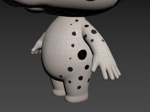 Character209 Dalmatian Dog 3D Model