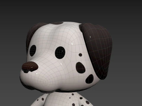 Character209 Dalmatian Dog 3D Model