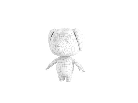 Character209 Dalmatian Dog 3D Model