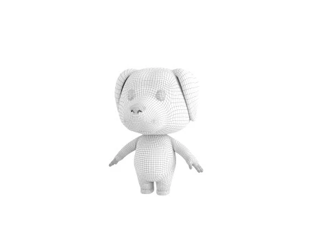 Character209 Dalmatian Dog 3D Model