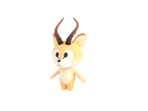 Karakter210 Antilope 3D Model