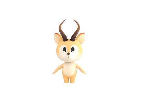 Character210 Antelope 3D Модель