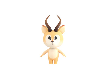 Character210 Antelope 3D Model