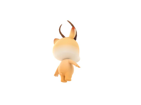Character210 Antelope 3D Model