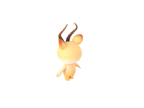 Character210 Antelope 3D Модель