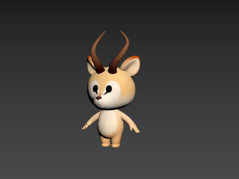 Character210 Antelope 3D Модель