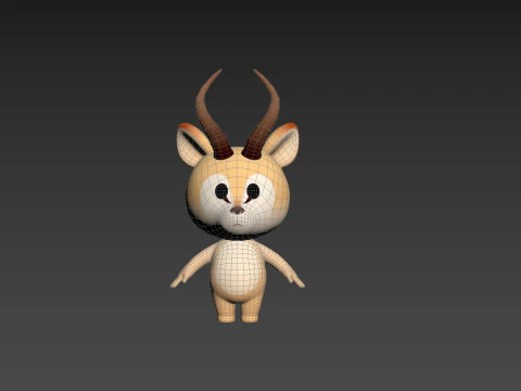 Character210 Antelope 3D Model