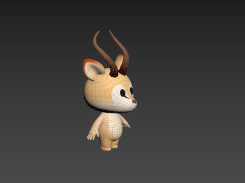 Character210 Antelope 3D Модель