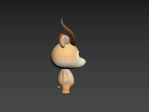 Character210 Antelope 3D Model