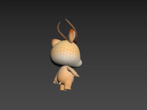 Character210 Antelope 3D Model