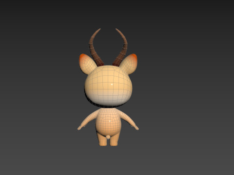 Character210 Antelope 3D Модель