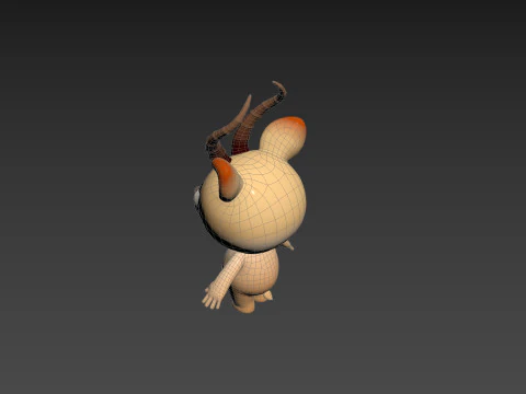 Character210 Antelope 3D Model