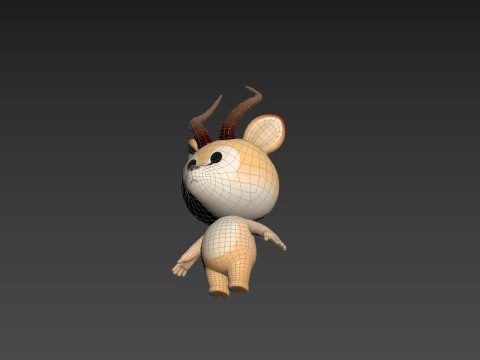 Character210 Antelope 3D Model
