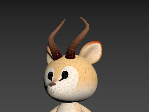 Character210 Antelope 3D Model