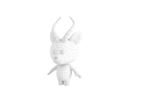 Character210 Antelope 3D Model