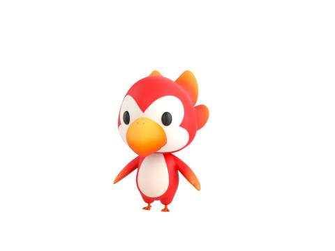 Character213 Parrot 3D Model