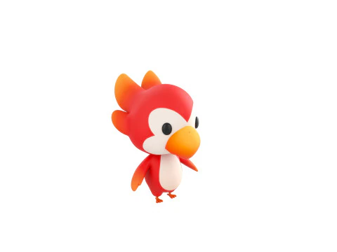 Character213 Parrot 3D Model