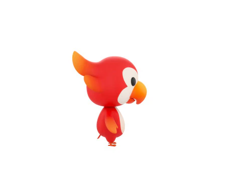 Character213 Parrot 3D Model