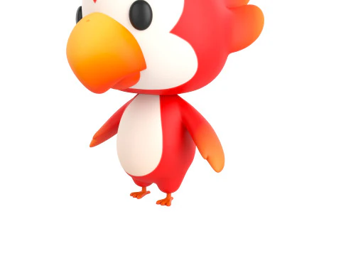 Character213 Parrot 3D Model