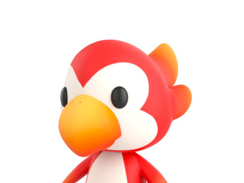 Character213 Parrot 3D Model