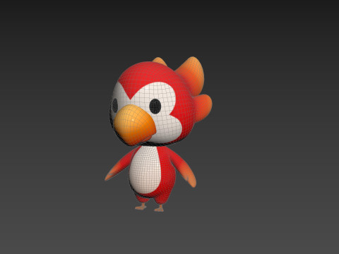 Character213 Parrot Modelo 3D