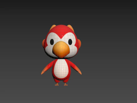 Character213 Parrot 3D Model