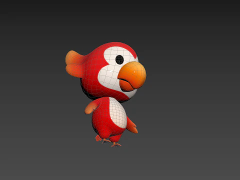 Character213 Parrot 3D Model