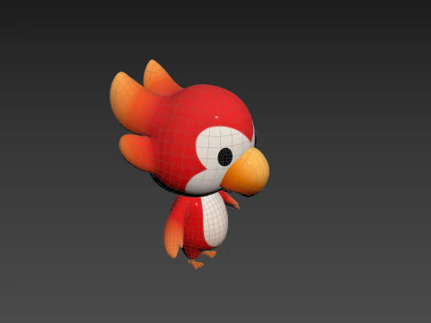 Character213 Parrot 3D Model