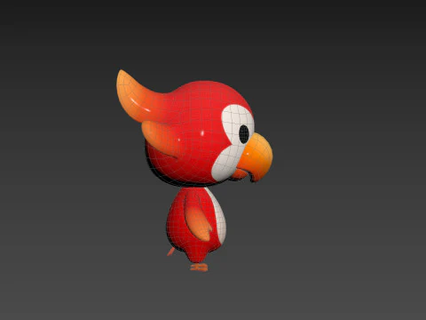 Character213 Parrot 3D Model