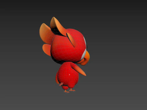 Character213 Parrot 3D Model