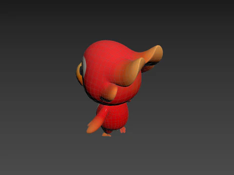 Character213 Parrot 3D Model